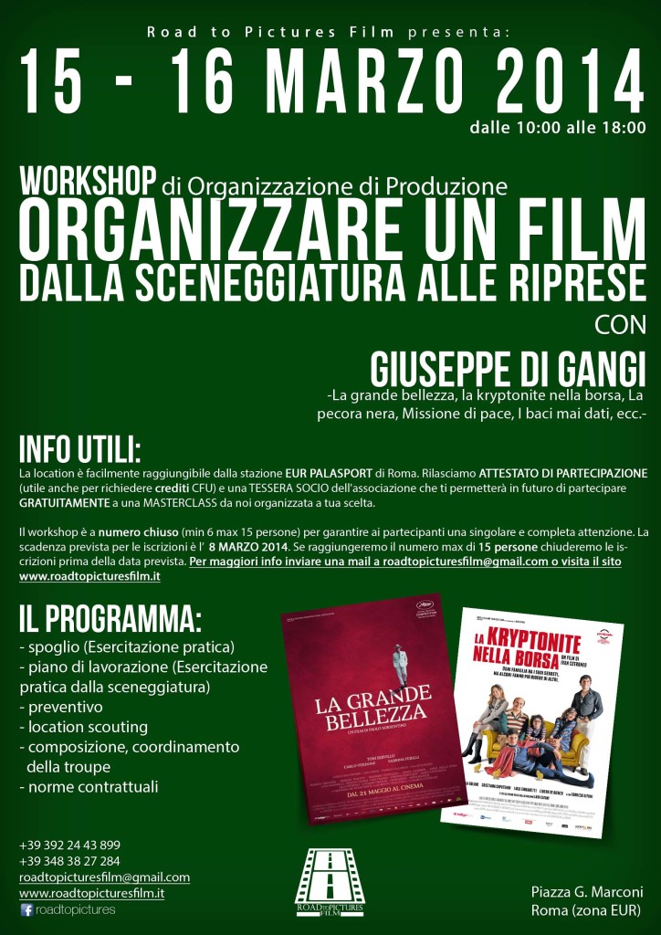 organizzazione_road to pictures film